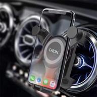 📱 universal air vent car phone mount for mercedes-benz a/b/c/e/s-class, ford mustang, mini countryman/cooper s - easy-to-use mobile holder with automatic locking logo