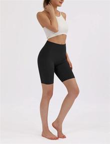 img 1 attached to 🩳 ODODOS High Waisted Women's Shorts, Ultra-Soft Lightweight Basic Shorts-5" / 8" Inseam