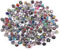 📿 honbay 20pcs 7/16 inch assorted rhinestone snaps chunky press buttons for ginger jewelry making logo