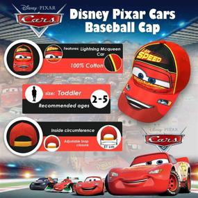 img 3 attached to Disney Toddler Lightning McQueen Baseball Boys' Accessories for Hats & Caps