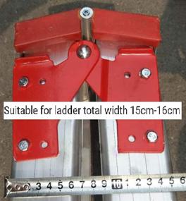 img 2 attached to 🔧 Herringbone Aluminum Step Ladder Hinge Replacement Kit - Attic Ladder Attachment/Accessories (2Pcs, Large)