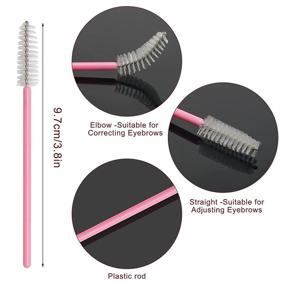 img 2 attached to 🧼 Ahier 24 PCS Lash Shampoo Brushes Set: Deep Clean Eyelash Extensions, Remove Blackheads and Cleanse Pores with 20 Cleaning Brushes - Includes 4 Eyelash Brushes - Pink