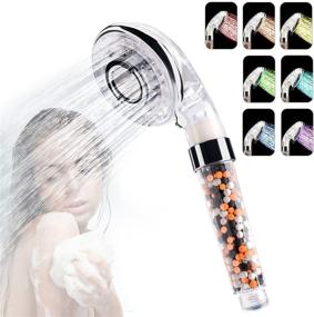 img 3 attached to 🚿 Le-Hoki LED Shower Head: High Pressure Handheld Filter Shower - 3 Modes, 7 Colors, Water Saving & Softening for Dry Skin & Hair