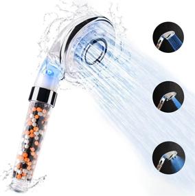 img 4 attached to 🚿 Le-Hoki LED Shower Head: High Pressure Handheld Filter Shower - 3 Modes, 7 Colors, Water Saving & Softening for Dry Skin & Hair