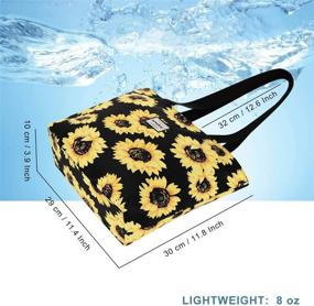 img 3 attached to 🌻 Stylish and Spacious: HAWEE Sunflower Shoulder Handbag - Perfect for Outdoor Women's Fashion and Storage!