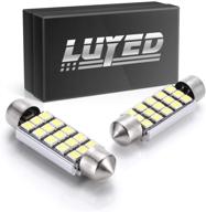 💡 сверх яркие лампы luyed led - 2 шт., 360 люмен, 569 578 211-2 212-2 чипсеты для купольного света, ксеноново-белый логотип