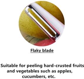 img 3 attached to 🔪 Highly Efficient Aniso Swivel Peeler for Effortless Skin Cutting of Fruits, Potatoes, Carrots, and Vegetables (Sleek Blade)