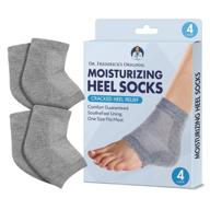 🧦 moisturizing heel socks for cracked heel treatment by dr. frederick - 2 pairs - effectively prevent and treat cracked heels logo