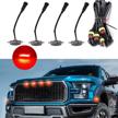 viesyled front grille lights lamp assembly compatible with ford raptor logo
