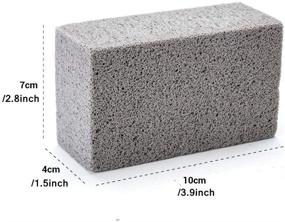 img 2 attached to 🔥 3Pack Grill Cleaning Brick Block - Magic Stone Pumice Barbecue Griddle Cleaner for BBQ Grills, Racks, Flat Top Cookers - Grilling Accessories