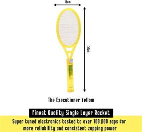 img 1 attached to 🪰 The Executioner Fly Killer Mosquito Swatter Racket Wasp Bug Zapper Indoor Outdoor (Yellow): Effective and Versatile Pest Control Solution