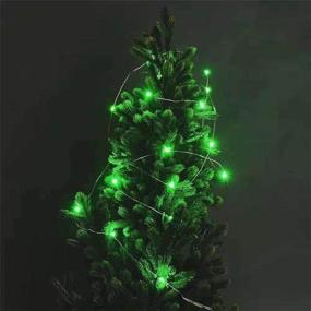 img 3 attached to 🎄 Enhance Your Holiday Decor with Pack of 4 Indoor Battery-Operated LED String Lights! Perfect for Christmas, Weddings & Parties. 30 Count LEDs, 10FT Silver Wire (Green) with Timer.