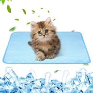 🐾 thick waterproof ice silk cooling pad for dogs and cats, washable pet self cooling pee pad with extra absorption, anti-slip bottom for car seat, floor, crate, kennel in summer logo