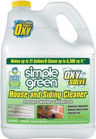 img 4 attached to 🏠 1 Gallon Oxy Solve House and Siding Pressure Washer Cleaner - Effective Mold & Mildew Stain Remover for Vinyl, Aluminum, Wood, Brick, Stucco - Concentrate