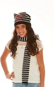img 2 attached to 🧢 S W Девочки Шапка Перчатки Фуксия: Стильные аксессуары, чтобы сочетаться с модными шарфами