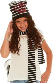 img 4 attached to 🧢 S W Девочки Шапка Перчатки Фуксия: Стильные аксессуары, чтобы сочетаться с модными шарфами