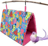 🐦 bluecoco bird bed: cozy plush snuggle hammock for small to medium birds - ideal for budgies, eclectus, parakeets, cockatiels, lovebirds & african greys логотип