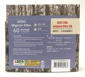 img 2 attached to 🐟 Azoo Mignon 60-Power Filter Replacement Pad: Keep Your Aquarium Clean and Clear!