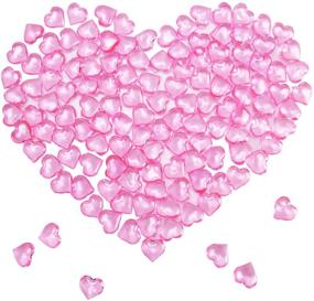 img 4 attached to 💖 150 Pieces Mayam Acrylic Hearts – Valentine’s Day Heart Ornaments for Wedding, Party Vase Fillers and Table Scatter Decoration (Pink)