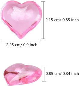 img 3 attached to 💖 150 Pieces Mayam Acrylic Hearts – Valentine’s Day Heart Ornaments for Wedding, Party Vase Fillers and Table Scatter Decoration (Pink)