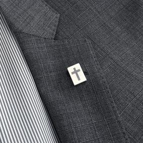 img 1 attached to 💼 Magnetic Lapel Upgrade: Discover the Innovative Tie Mags Cross!