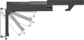 img 4 attached to 📺 MORryde TV40-010H Slide-Out and Flip Down TV Ceiling Mount, Black, 17 Inch: Space-Saving and Adjustable Ceiling TV Mount for Enhanced Entertainment Experience