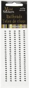 img 1 attached to 💅 Metal Stickers Nailheads - 3mm Round Silver, 125pcs/Pkg by MARK RICHARDS