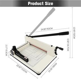 img 3 attached to 🔪 Olenyer 12 Inch Heavy Duty Paper Trimmer: High Capacity Guillotine Paper Cutter for Precise Cutting of 500 Sheets