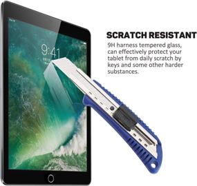 img 1 attached to [2-Pack] Защитное стекло Sevrok для экрана планшета iPad 9-ого поколения 10.2″ 2021 [Без пузырей] [Антицарапинное] - Совместимо с iPad 9/8/7-ого поколений, Поддерживает Apple Pencil.