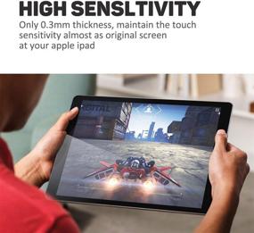 img 3 attached to [2-Pack] Защитное стекло Sevrok для экрана планшета iPad 9-ого поколения 10.2″ 2021 [Без пузырей] [Антицарапинное] - Совместимо с iPad 9/8/7-ого поколений, Поддерживает Apple Pencil.