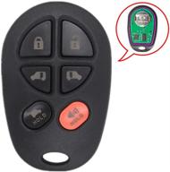 🔑 beefunny keyless entry remote car key fob for toyota sienna 2004-2013 - 6 button fcc id: gq43vt20t (1) logo