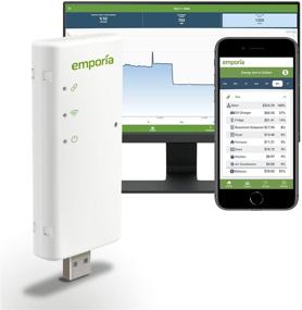 img 4 attached to 🏠 Emporia Vue Smart Home Energy Monitor for PG&amp;E, SCE, SDGE, PPL, First Energy, Ohio Edison, Burlington Electric, and Green Mountain Power Customers - Connects to Your Electric Meter and Supports Solar Net Metering