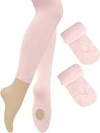 🧦 girls' comfortable elastic transition pantyhose by dancina - socks & tights logo