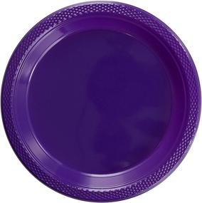 img 4 attached to Exquisite Purple Plastic Dessert Plates