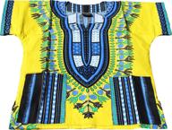 👧 colorful african dashiki girls' clothing for kids - raanpahmuang unisex collection logo