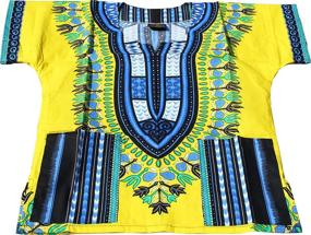 img 1 attached to 👧 Colorful African Dashiki Girls' Clothing for Kids - RaanPahMuang Unisex Collection