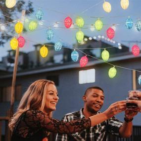 img 3 attached to 🐇 Colorful Easter Eggs LED Fairy String Lights - 4.9 ft Battery Powered for Holiday Parties, Christmas Decorations, and Home Décor