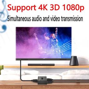 img 3 attached to Би-дирекциональный сплиттер HDMI-переключатель сплиттер 1X2 с поддержкой.