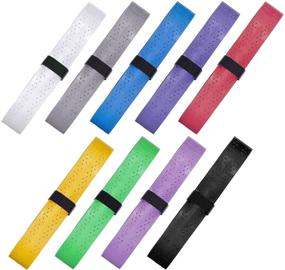 img 3 attached to 🎾 Pangda Overgrips Set (9 Pack Style A) - Enhanced Anti-Slip and Absorbent Badminton/Tennis Racket Grip, Multicolored