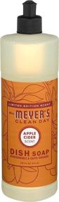 img 3 attached to 🍎 Pack of 2 Mrs. Meyer's Apple Cider Scented Dish Soap 16 fl oz.