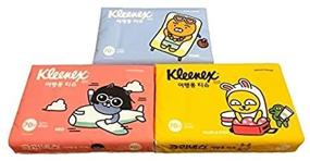 img 1 attached to 🌿 Soft Pack Travel Pocket Tissues - 3 Packs, 70 Counts Each (210 Tissues Total) - Cute Character Tissues for Kids, School, Travel, Camping, Office, Car