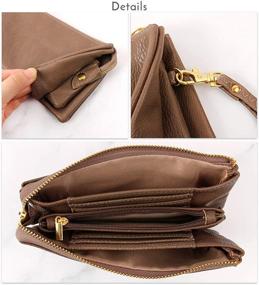 img 1 attached to 👛 Stylish Convertible Vegan Leather Wallet Clutch: Perfect Women's Handbags & Wallets in Wristlets