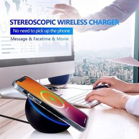 img 2 attached to 🔌 JOYVEVA Magnetic Wireless Charger Stand - Fast Charging Station Compatible with iPhone 13 Pro Max/13 Pro/13 Mini/13/iPhone 12 Series