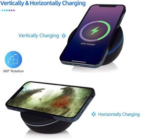 img 1 attached to 🔌 JOYVEVA Magnetic Wireless Charger Stand - Fast Charging Station Compatible with iPhone 13 Pro Max/13 Pro/13 Mini/13/iPhone 12 Series