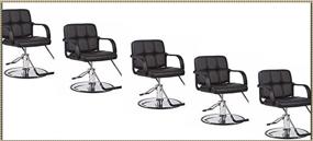 img 1 attached to 💇 Hydraulic Salon Chair: Premium Solution for Hair Cutting, Styling, Facial Waxing & Makeup