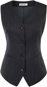 img 4 attached to 👩 Apricot Women's Business Waitress Waistcoat – Uniform Clothing