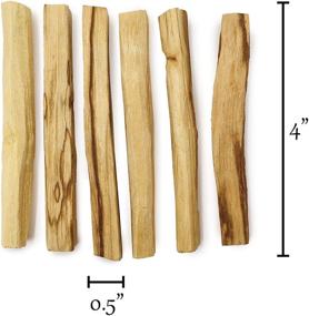 img 1 attached to Premium Palo Santo Holy Wood Incense Sticks by Alternative Imagination - Natural & Sustainable for Purification, Cleansing, Healing, Meditation, Stress Relief - Wild Harvested (Pack of 6)