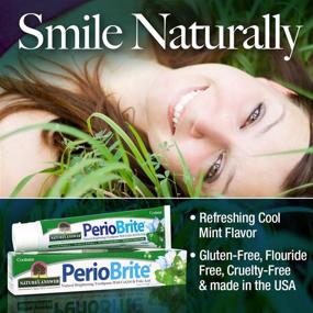 img 1 attached to Nature's Answer Periobrite Cool Mint Toothpaste, 4oz, Pack of 3 - Natural & Effective Dental Care