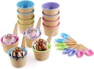 🌈 vibrant colors dessert spoons by greenco логотип