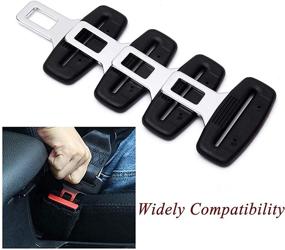 img 1 attached to 4 PCS Car Seat Belt Clip Interior Accessories